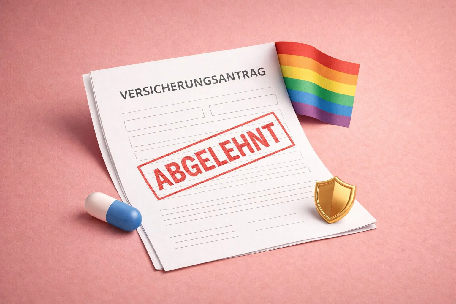 PrEP und PKV: Pride-Flagge im Juni, Ablehnung im Antrag